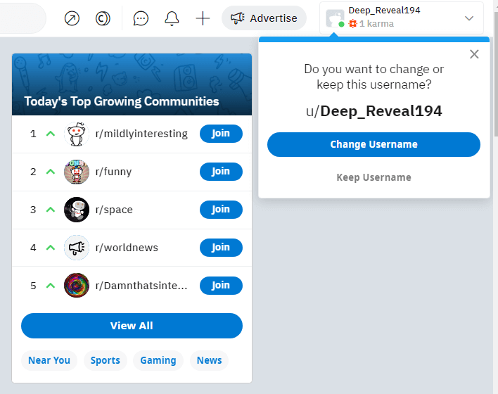 change reddit username