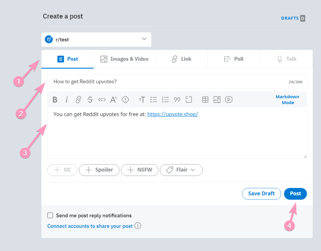 how to post on reddit