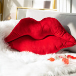 Ashler 3D Lips Throw Pillows 1