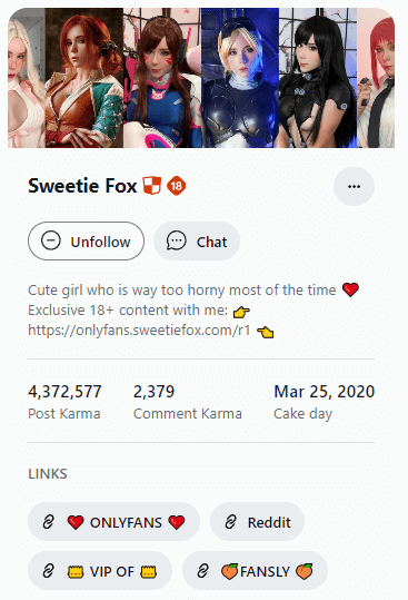 example reddit bio