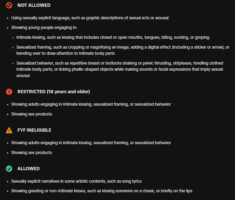 tiktok rules against onlyfans related content